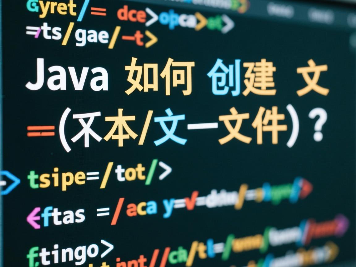 Java如何创建文本文件?  第2张 Java如何创建文本文件?  第2张