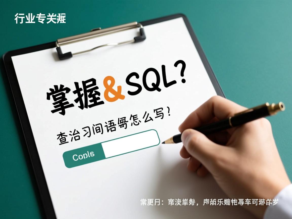 轻松掌握SQL查询语句怎么写