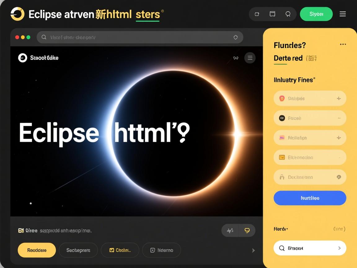 eclipse新建html步骤？  第1张