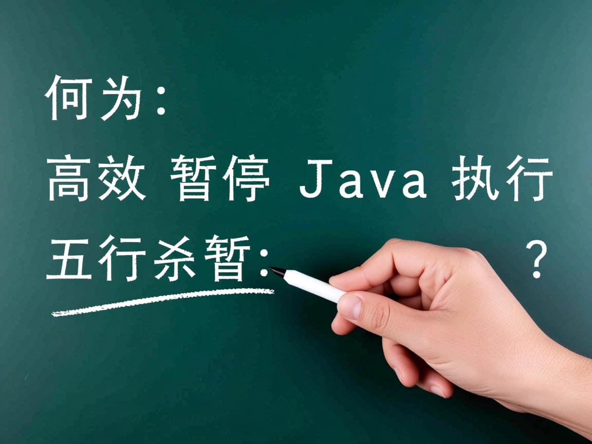 如何高效暂停Java程序执行?  第3张 如何高效暂停Java程序执行?  第3张