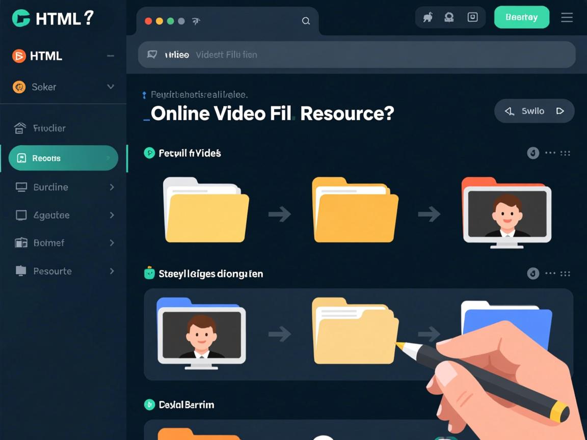 如何在HTML中快速集成在线视频文件夹资源？  第3张