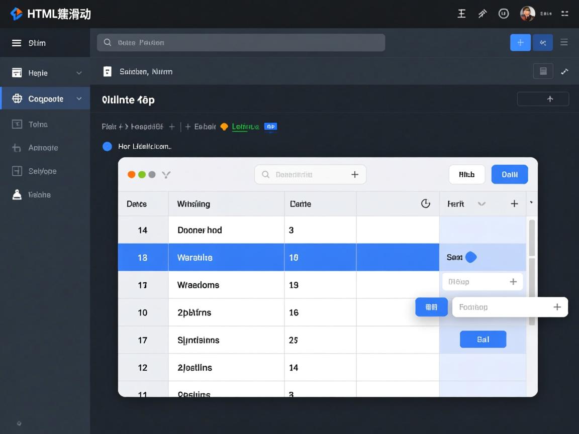 如何让HTML表格可滑动？  第1张
