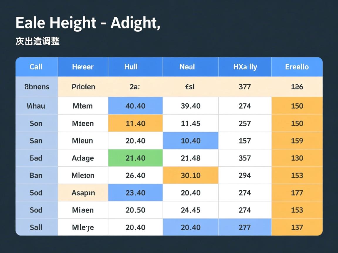 HTML表格高度怎么调整?  第2张 HTML表格高度怎么调整?  第2张