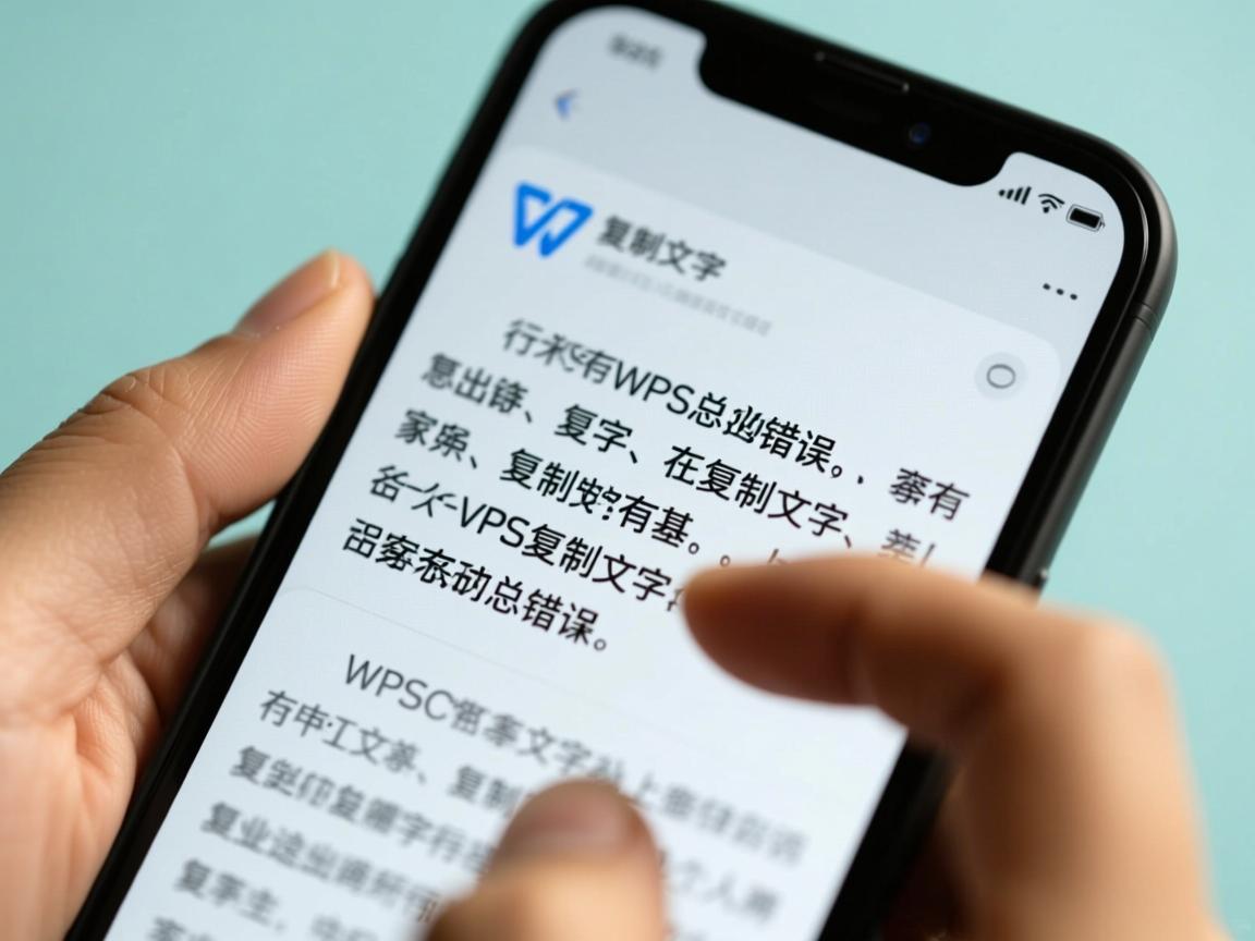 手机WPS复制文字为何总出错?  第1张 手机WPS复制文字为何总出错?  第1张