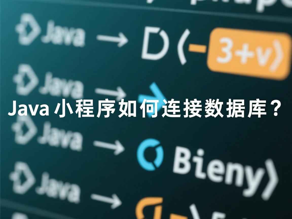 Java小程序如何连接数据库?
