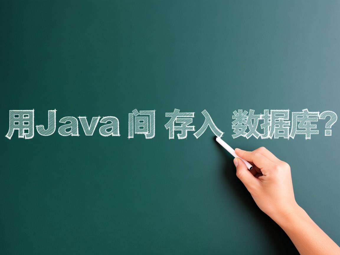 怎么用Java将时间存入数据库?