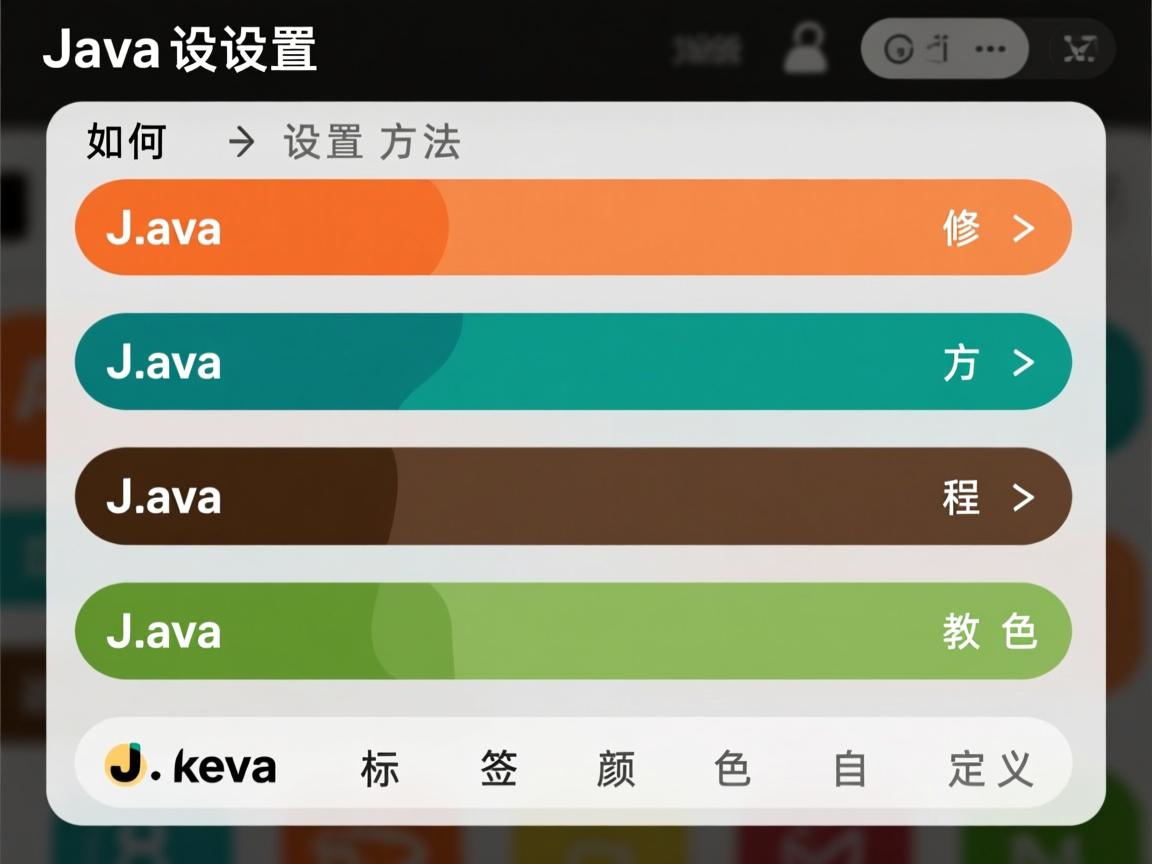 Java如何设置标签颜色,Java标签颜色设置方法,Java修改标签颜色教程,Java标签颜色自定义  第1张 Java如何设置标签颜色,Java标签颜色设置方法,Java修改标签颜色教程,Java标签颜色自定义  第1张