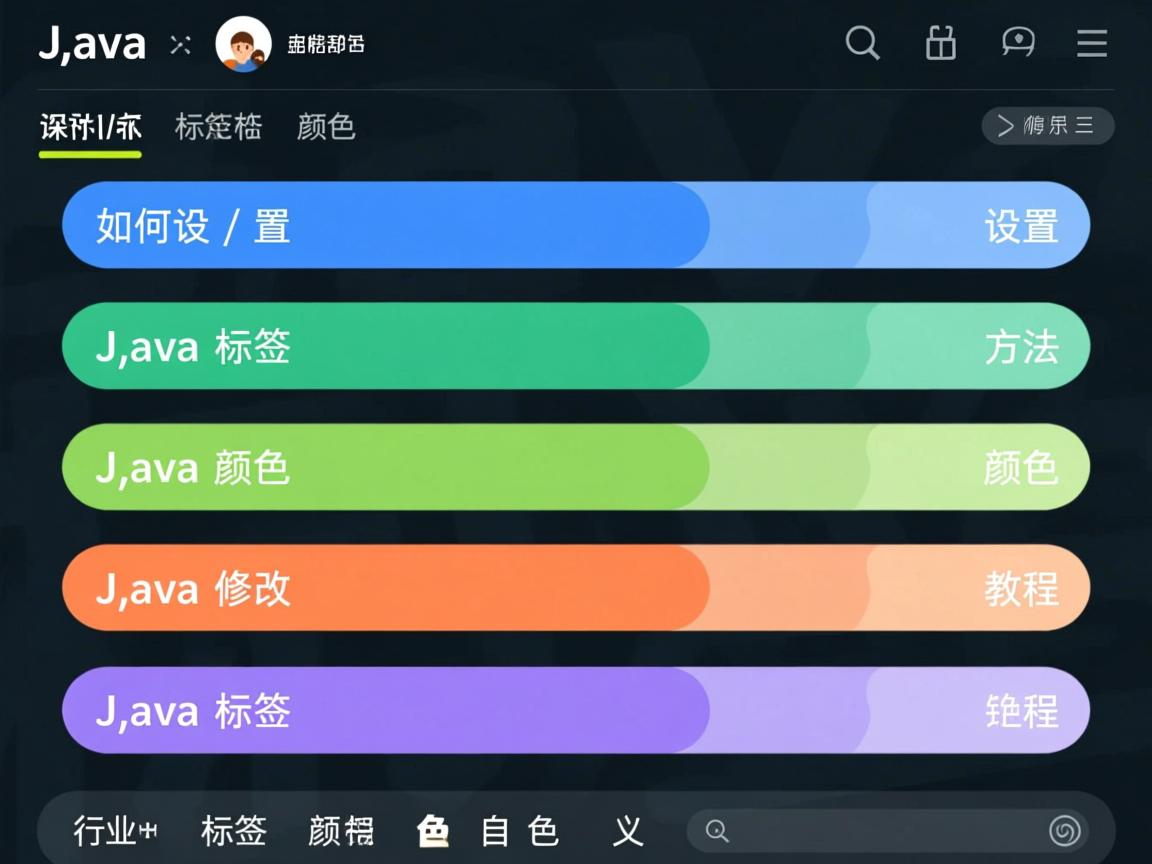 Java如何设置标签颜色,Java标签颜色设置方法,Java修改标签颜色教程,Java标签颜色自定义  第2张 Java如何设置标签颜色,Java标签颜色设置方法,Java修改标签颜色教程,Java标签颜色自定义  第2张