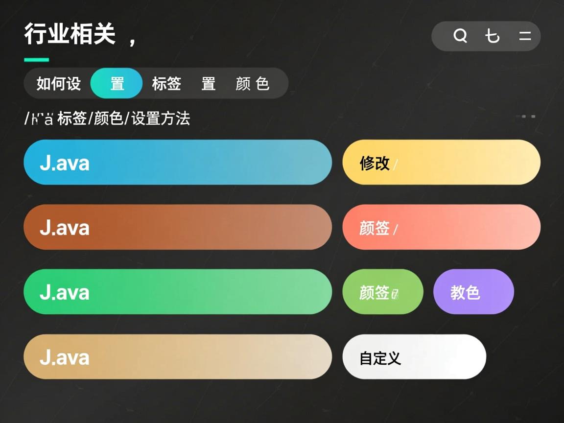 Java如何设置标签颜色,Java标签颜色设置方法,Java修改标签颜色教程,Java标签颜色自定义  第3张 Java如何设置标签颜色,Java标签颜色设置方法,Java修改标签颜色教程,Java标签颜色自定义  第3张