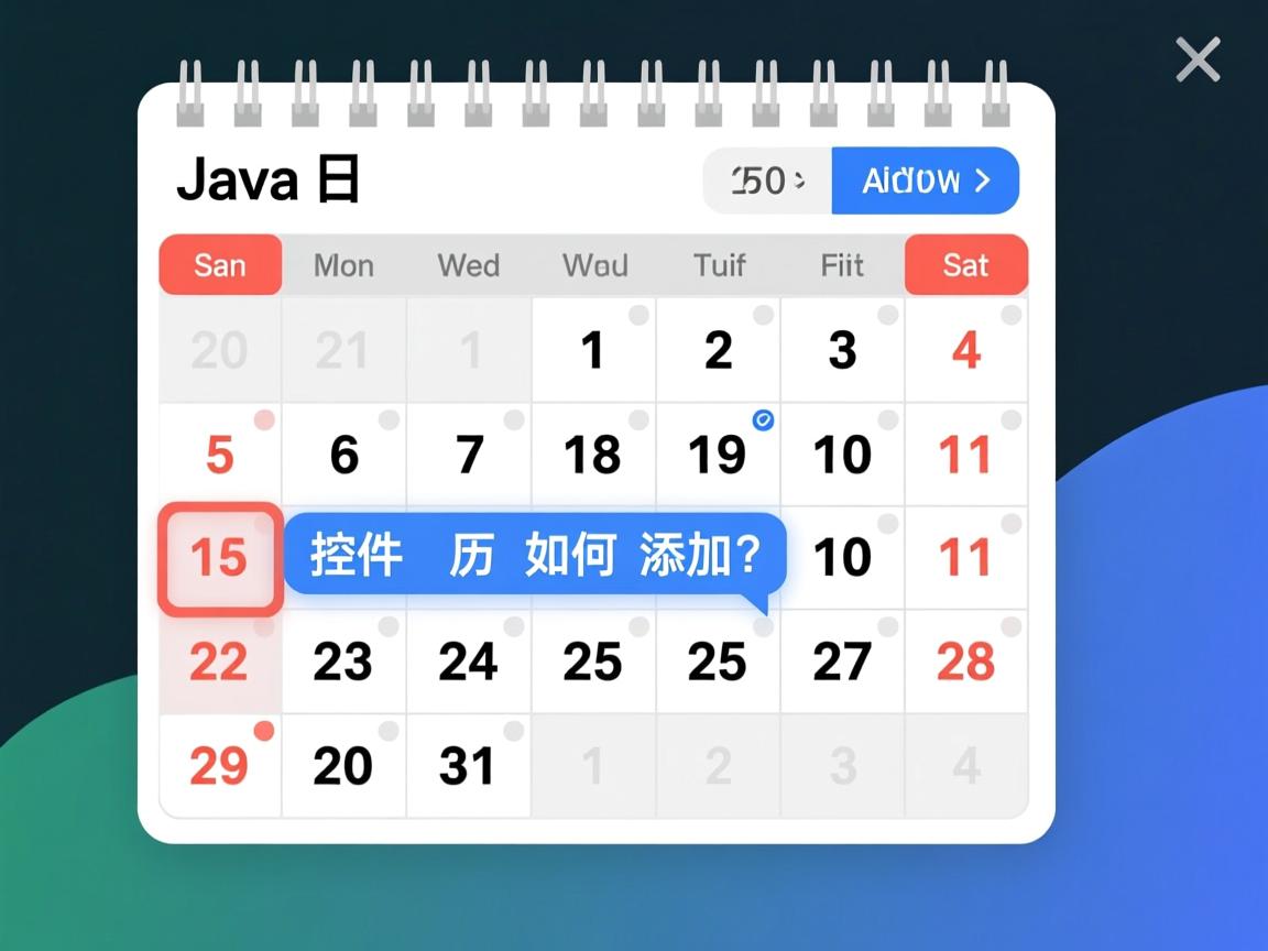 Java日历控件如何添加?  第2张 Java日历控件如何添加?  第2张