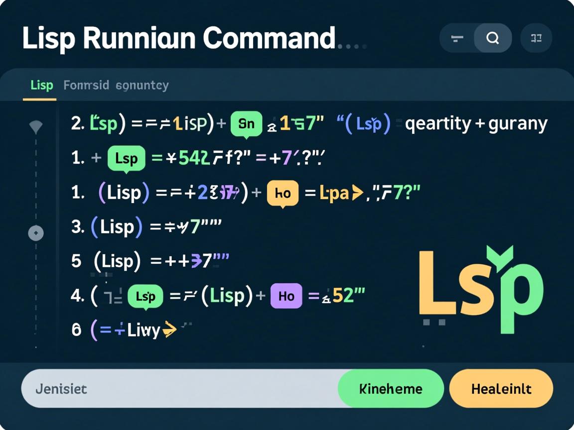 Lisp运行命令查询指南  第3张 Lisp运行命令查询指南  第3张