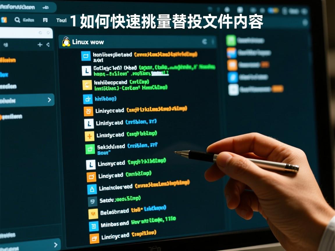 Linux如何快速批量替换文件内容  第1张 Linux如何快速批量替换文件内容  第1张