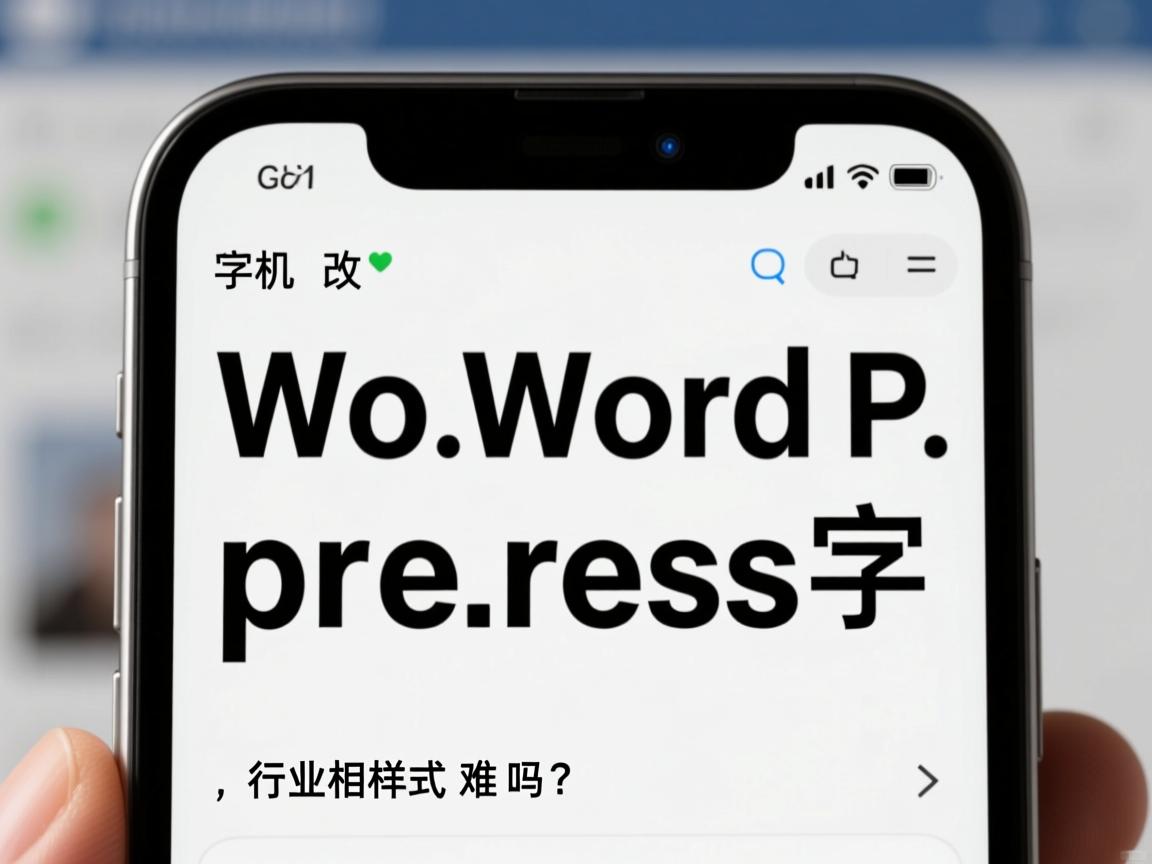 手机改WordPress字体样式难吗?  第2张 手机改WordPress字体样式难吗?  第2张