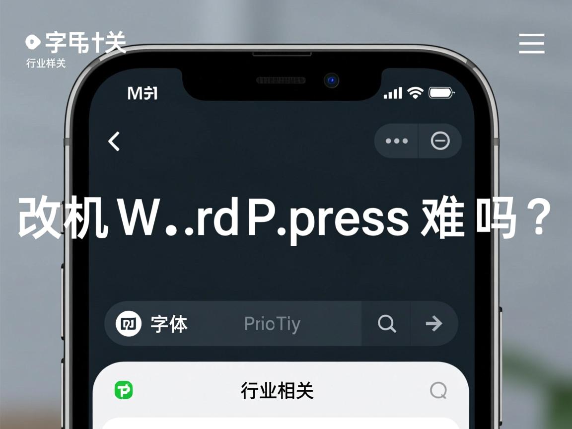 手机改WordPress字体样式难吗?  第1张 手机改WordPress字体样式难吗?  第1张