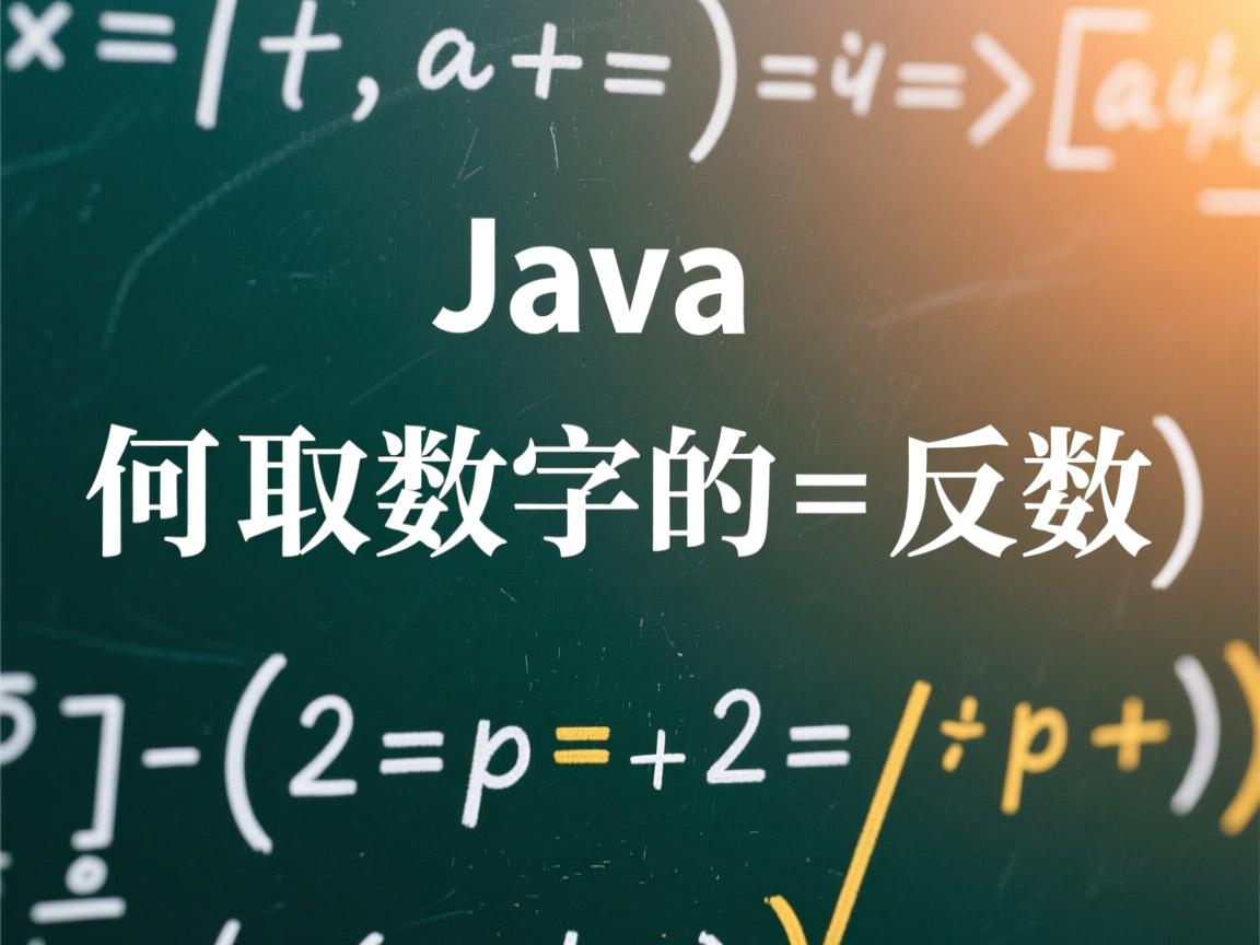 Java如何取数字的相反数