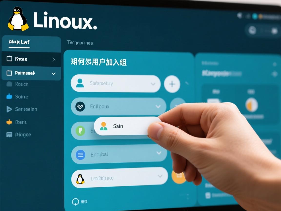 Linux如何将用户加入组?