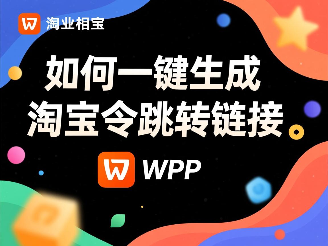 WP如何一键生成淘宝口令跳转链接  第1张
