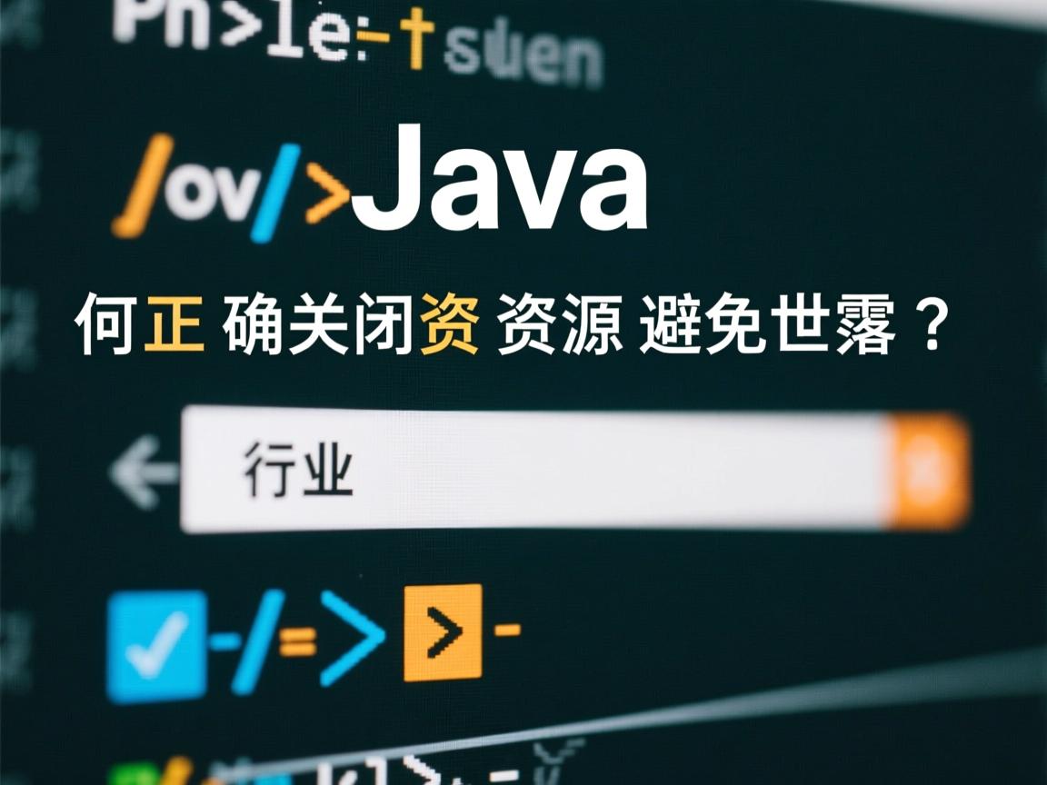 Java如何正确关闭资源避免泄露？  第2张