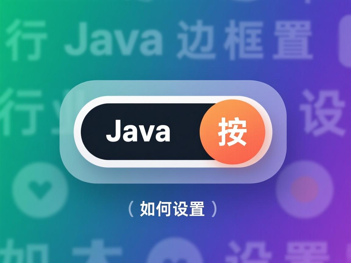 Java按钮边框如何设置  第1张 Java按钮边框如何设置  第1张