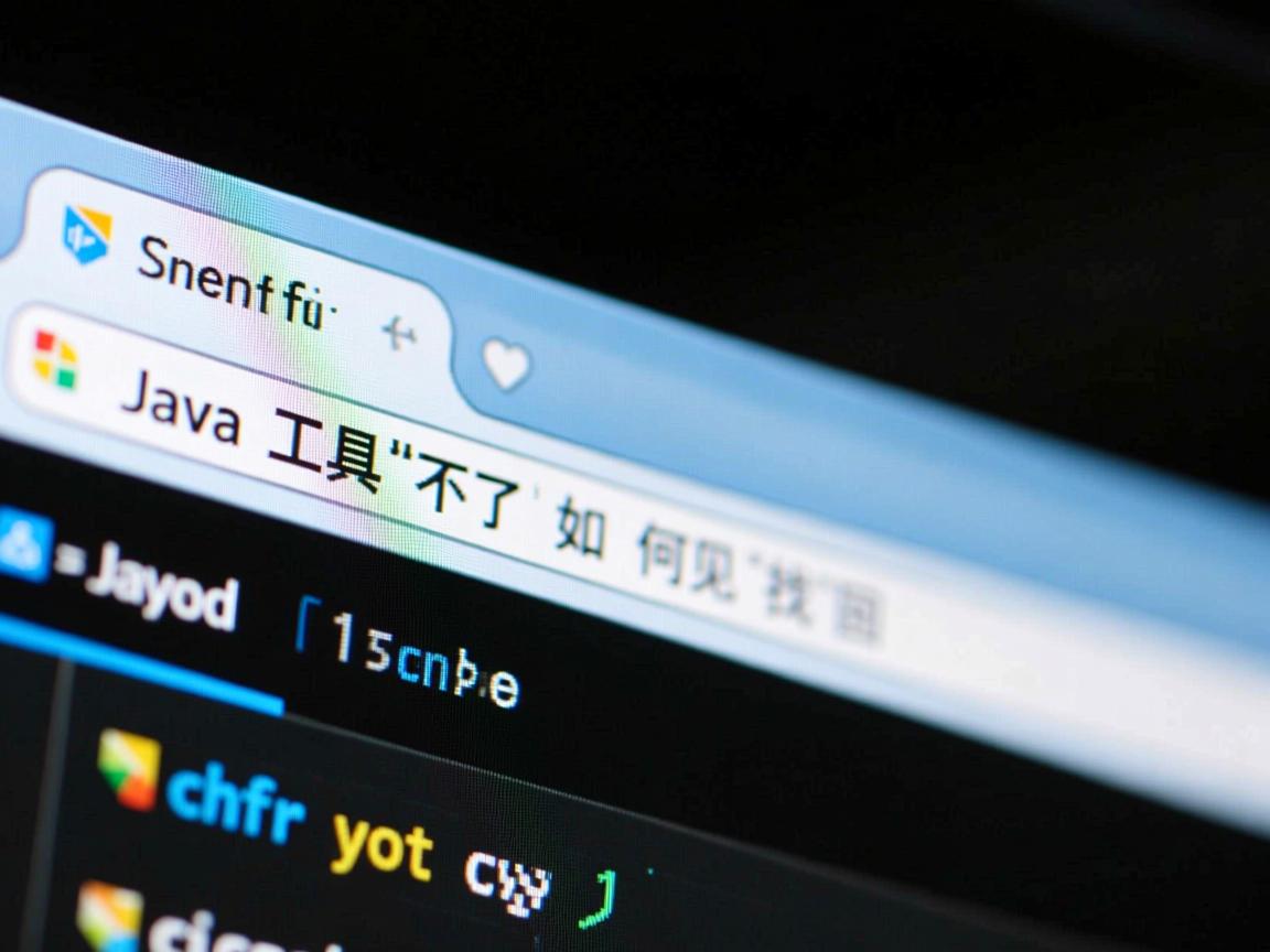 Java工具栏不见了如何找回  第1张