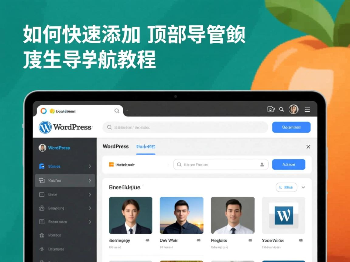 WordPress如何快速添加顶部导航教程?  第1张 WordPress如何快速添加顶部导航教程?  第1张