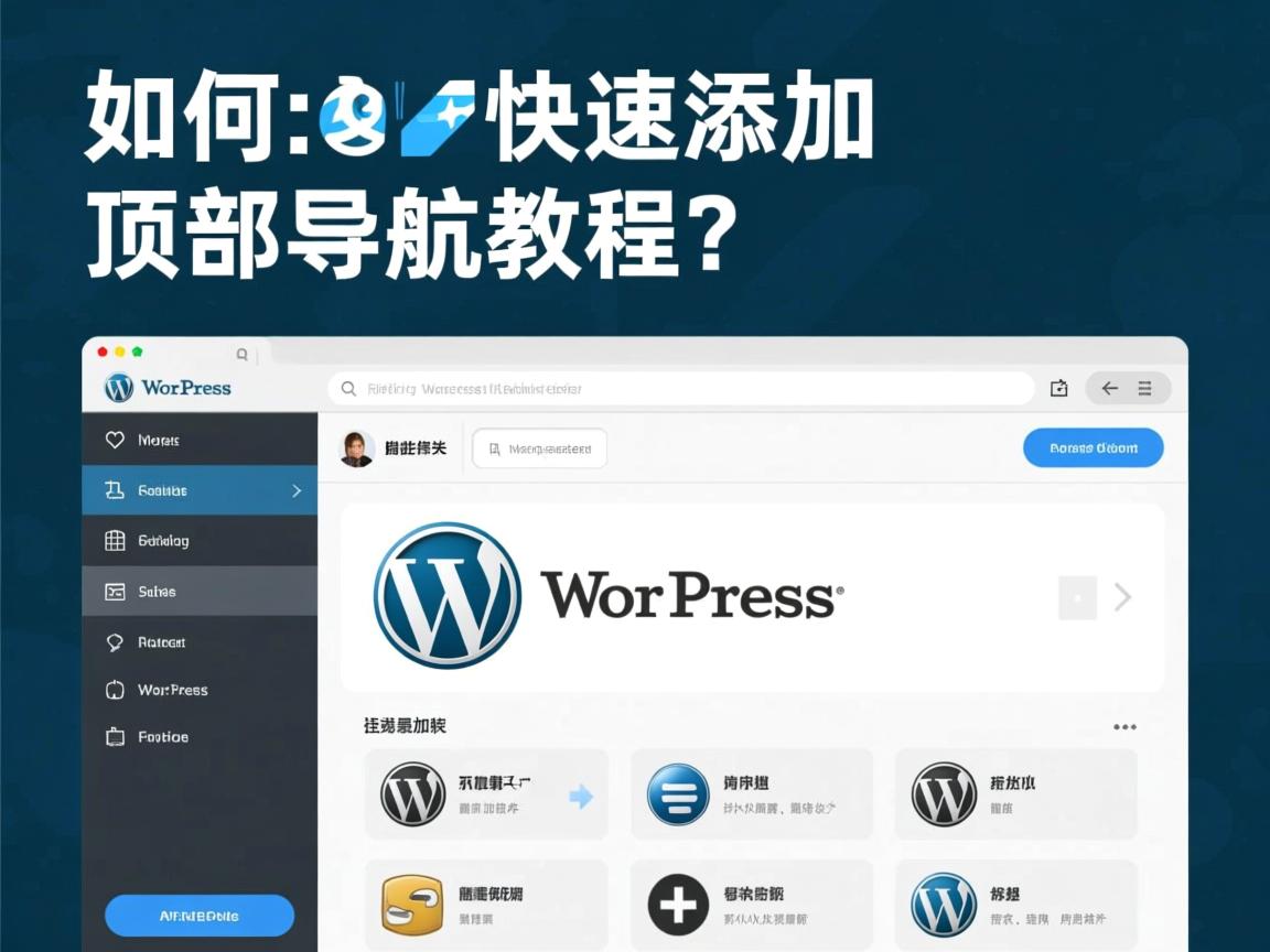 WordPress如何快速添加顶部导航教程?  第3张 WordPress如何快速添加顶部导航教程?  第3张