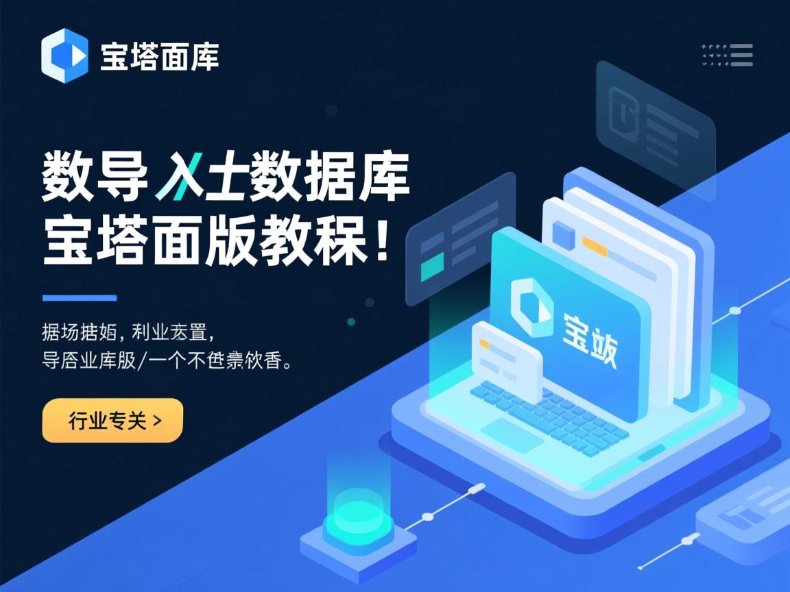 如何导入数据库到宝塔面板？教程