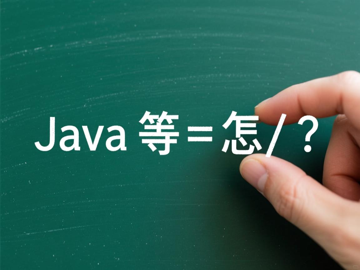 Java等于号怎么打?