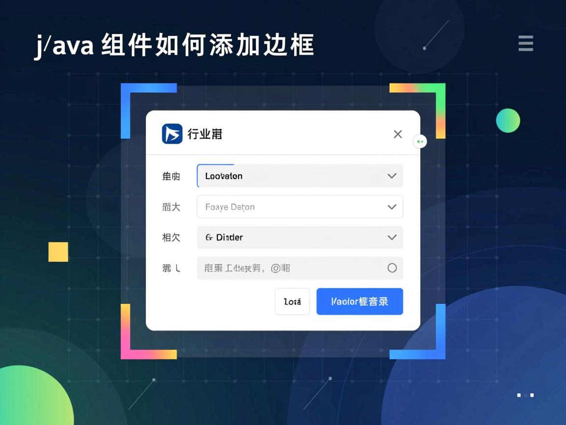 Java组件如何添加边框  第2张 Java组件如何添加边框  第2张