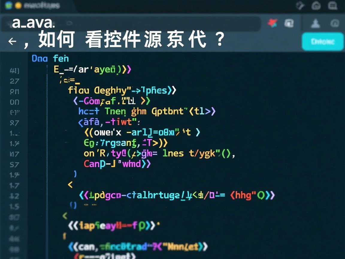 Java如何查看控件源代码?