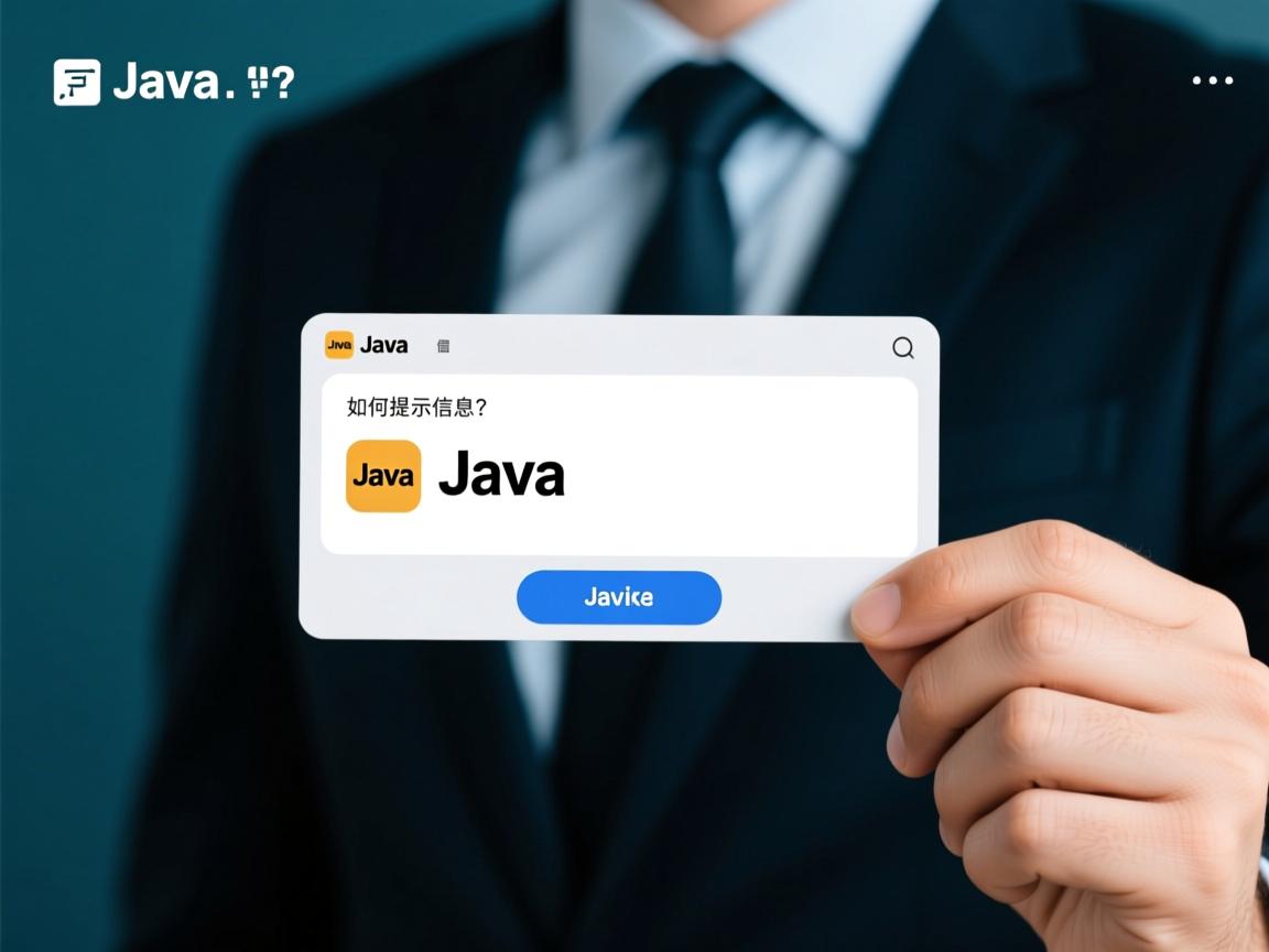Java如何提示信息？  第2张