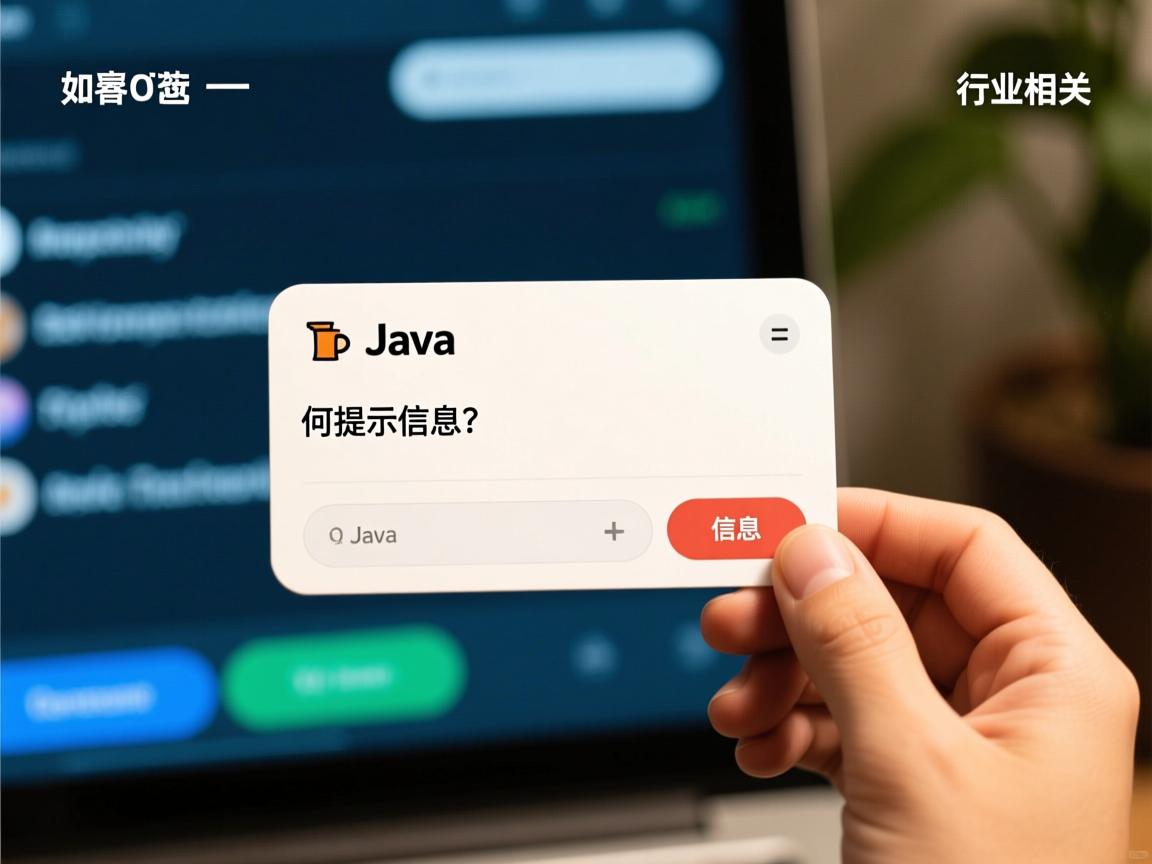Java如何提示信息？  第3张