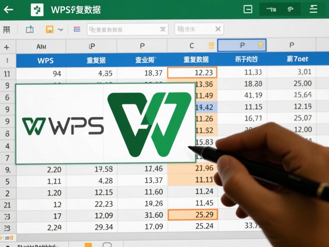 WPS表格如何查重复数据?  第1张 WPS表格如何查重复数据?  第1张