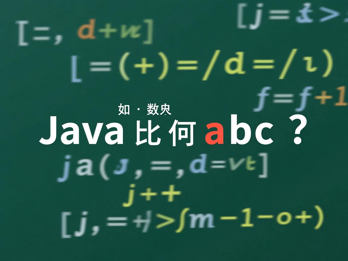 Java数组如何比较abc?  第3张 Java数组如何比较abc?  第3张