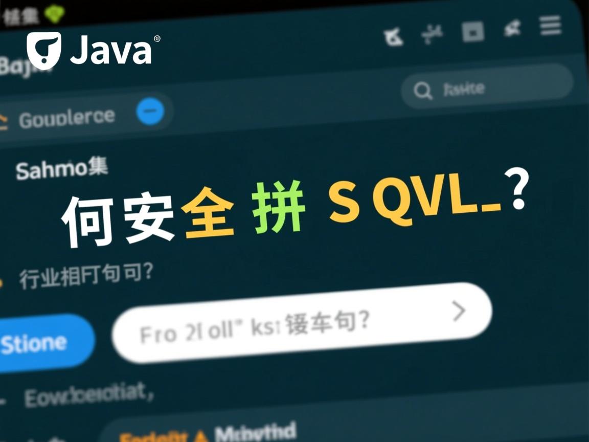 Java如何安全拼接SQL语句?  第2张 Java如何安全拼接SQL语句?  第2张