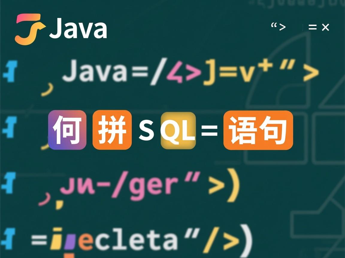 Java如何拼接SQL语句  第2张 Java如何拼接SQL语句  第2张