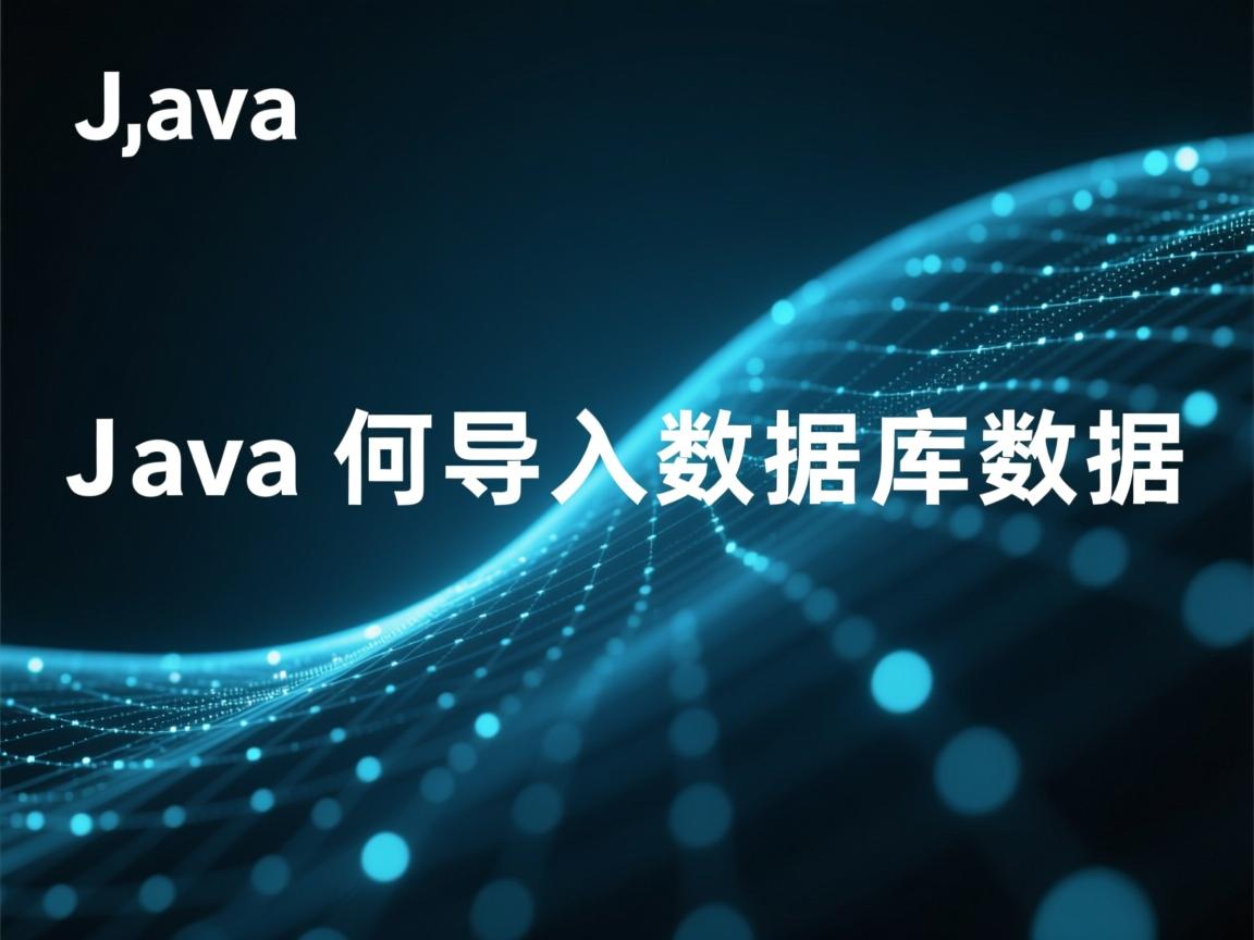Java如何导入数据库数据