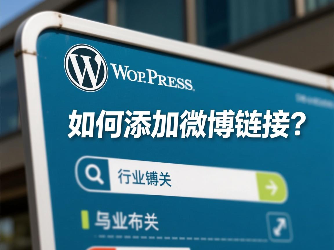 WordPress如何添加微博链接?  第1张 WordPress如何添加微博链接?  第1张