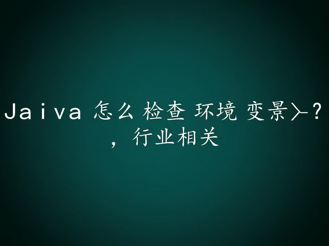 Java怎么检查环境变量？  第2张