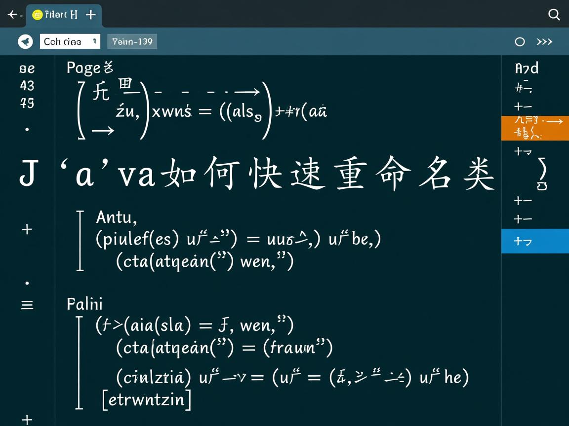 Java如何快速重命名类  第1张 Java如何快速重命名类  第1张
