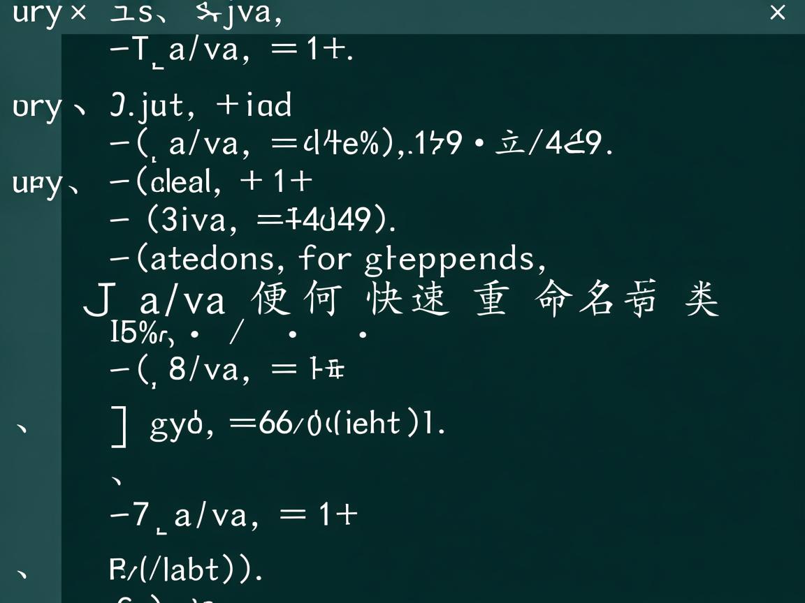 Java如何快速重命名类  第2张 Java如何快速重命名类  第2张