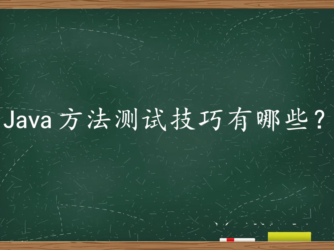 Java方法测试技巧有哪些?  第2张 Java方法测试技巧有哪些?  第2张