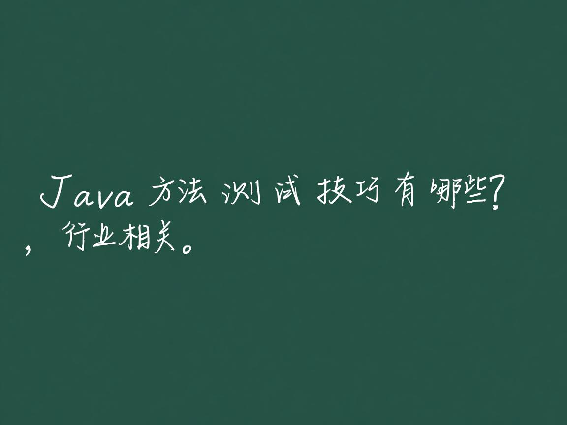 Java方法测试技巧有哪些?  第3张 Java方法测试技巧有哪些?  第3张