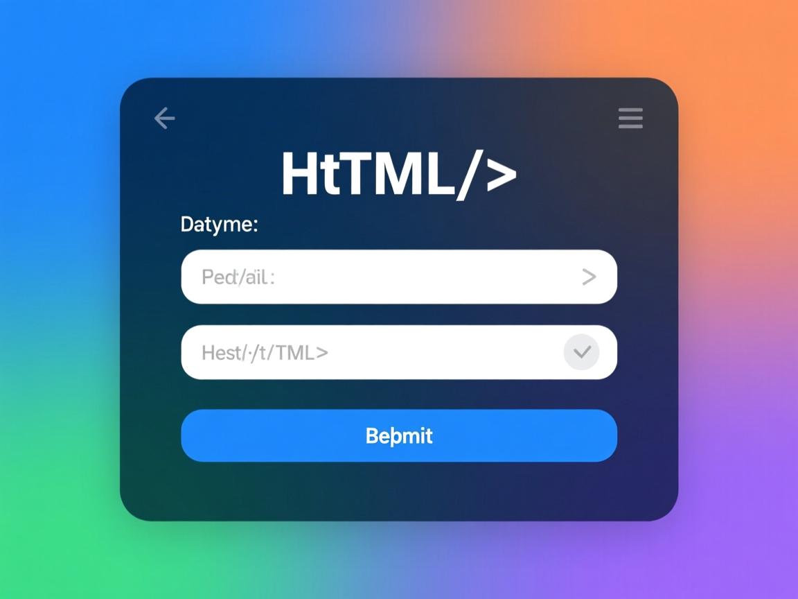 如何写HTML表单提交?  第2张 如何写HTML表单提交?  第2张