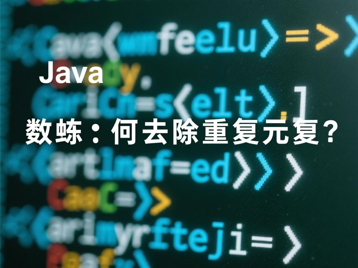 Java数组如何去除重复元素?  第2张 Java数组如何去除重复元素?  第2张