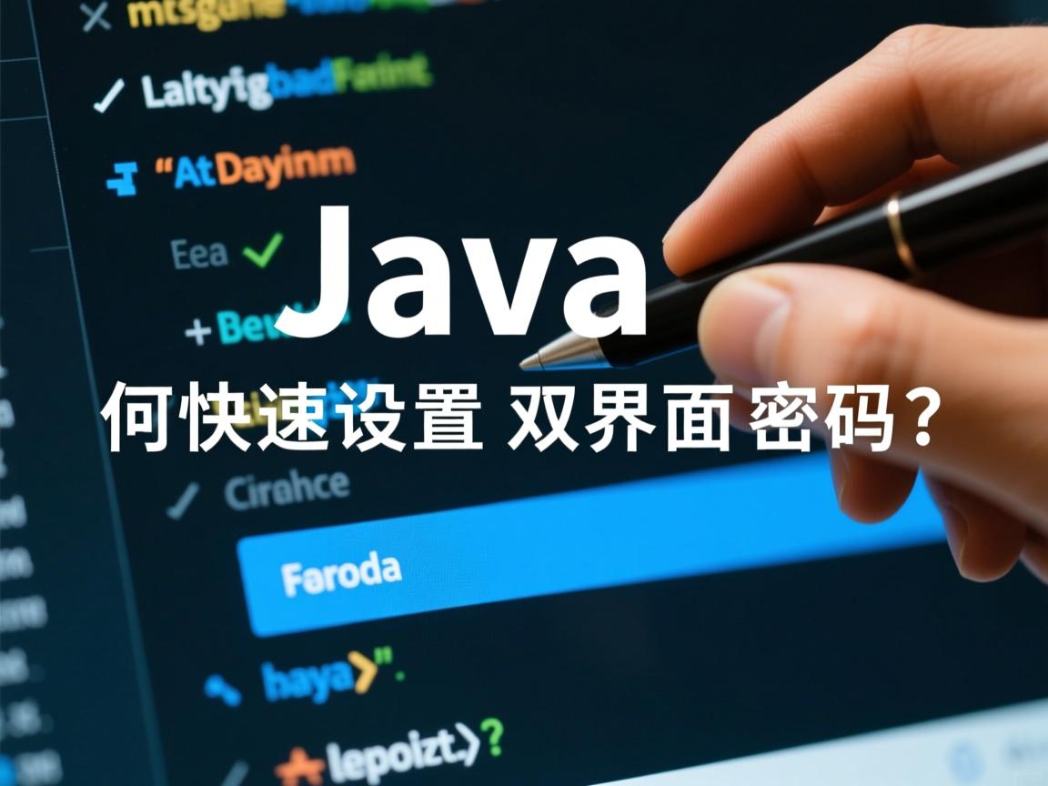 Java如何快速设置双界面密码？  第1张