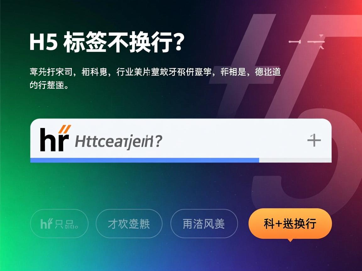 HTML5如何让hr标签不换行？  第3张