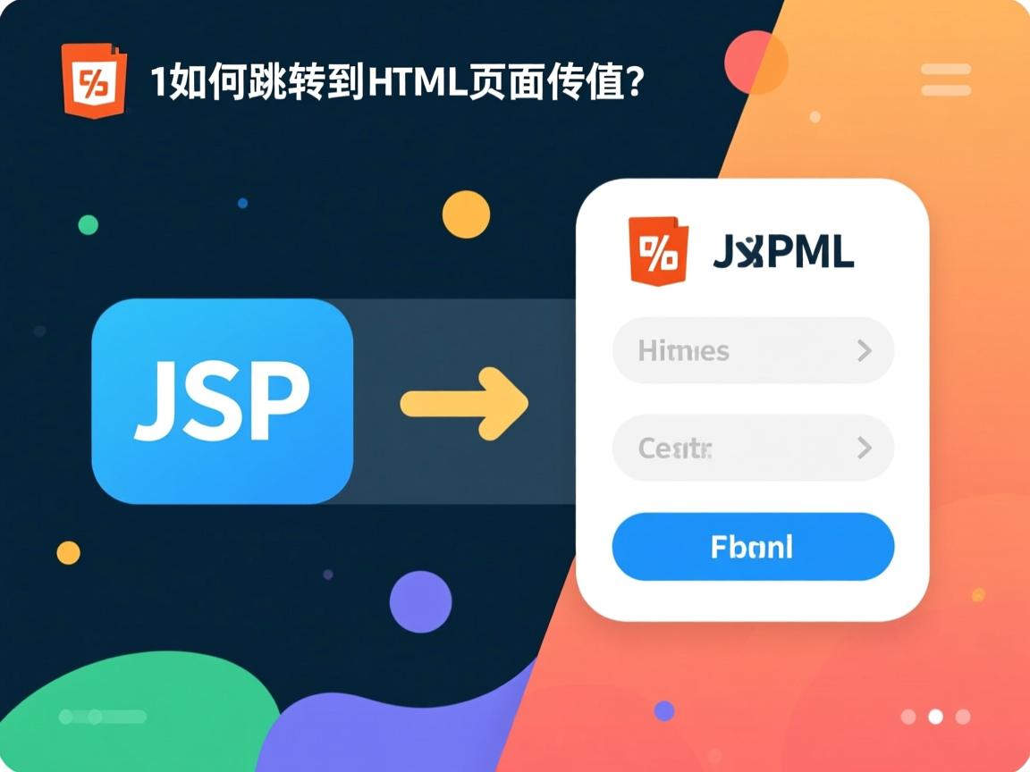 JSP如何跳转到HTML页面并传值?