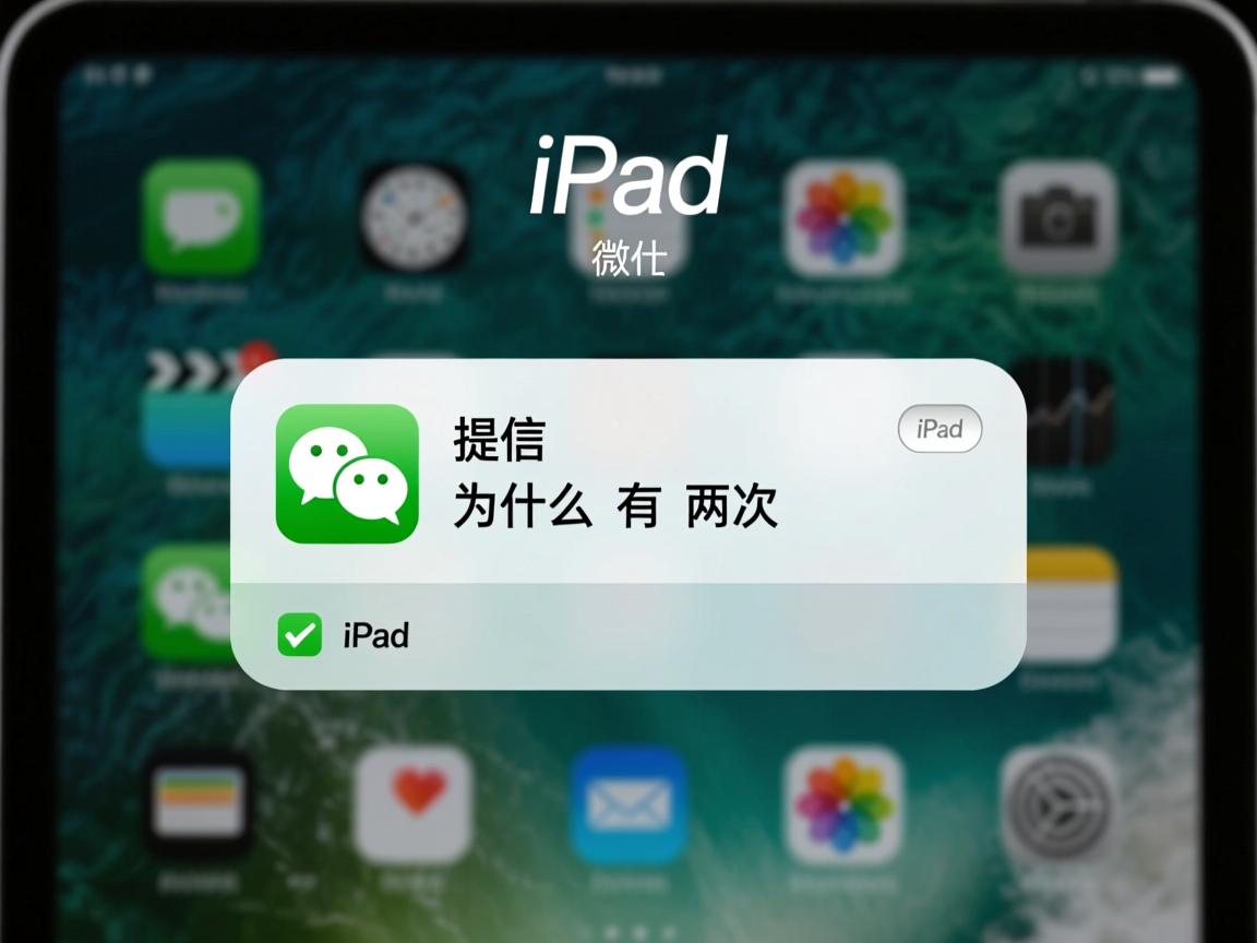 ipad微信提示为什么有两次  第1张 ipad微信提示为什么有两次  第1张