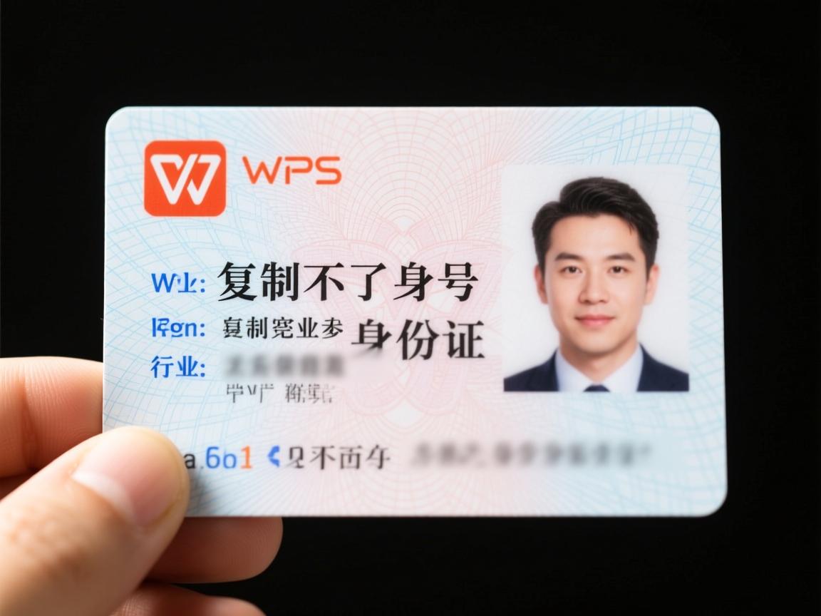 为什么wps复制不了身份证号  第1张 为什么wps复制不了身份证号  第1张